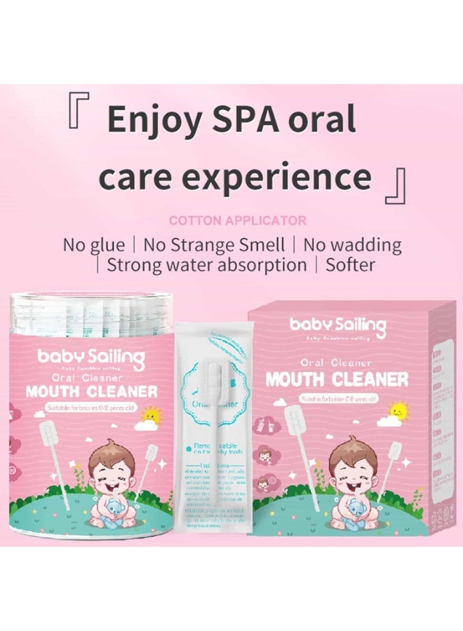 Mitoy 30 Pcs Tongue Cleaner for Newborns, Disposable Oral Cleaning Stick, Soft Gauze Toothbrush for Babies and Toddlers 0-3 Years Old - Image 2